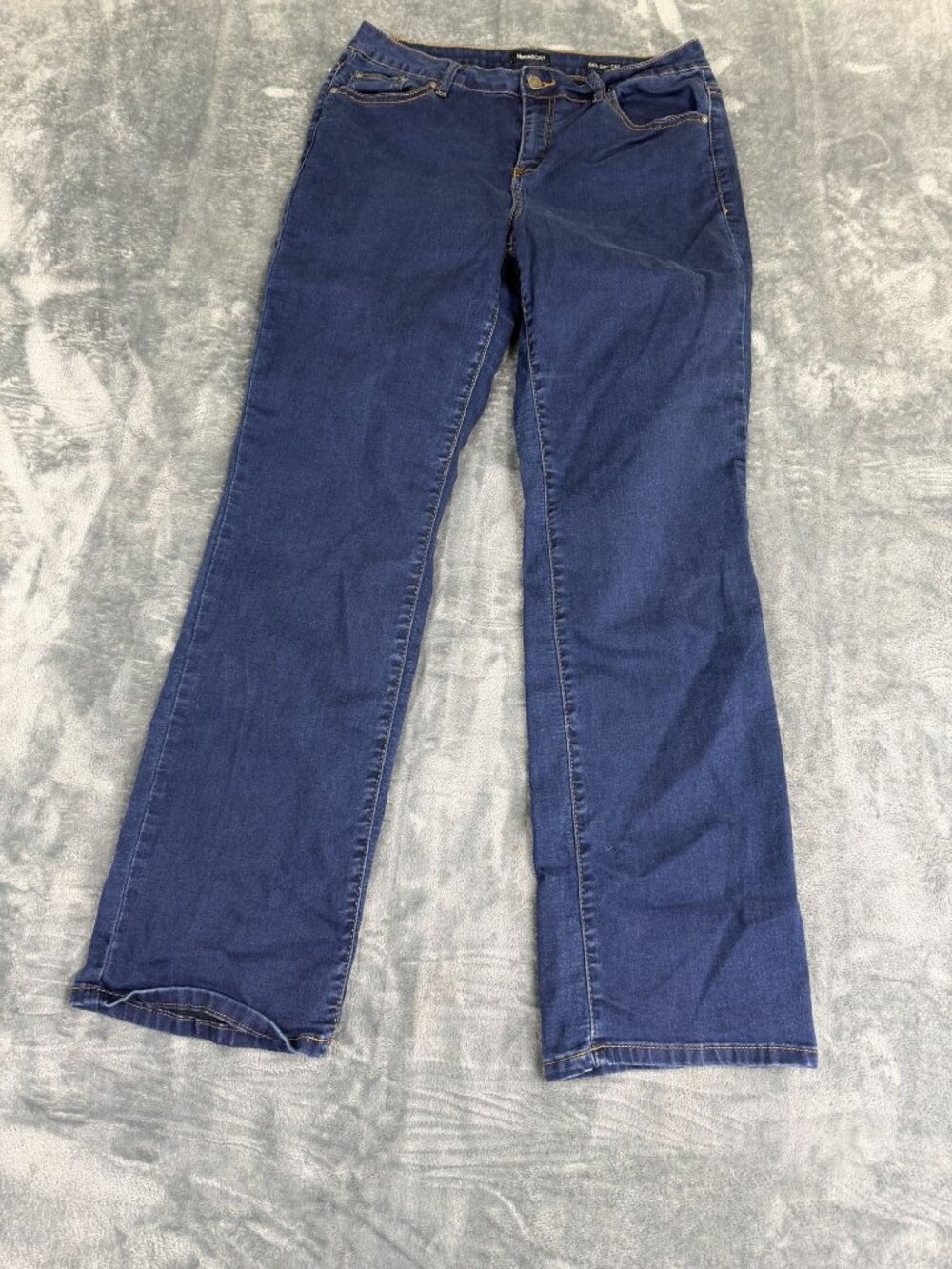 Needle & Cloth Womens Dark Wash Slim Boot-Cut Jeans Size 16